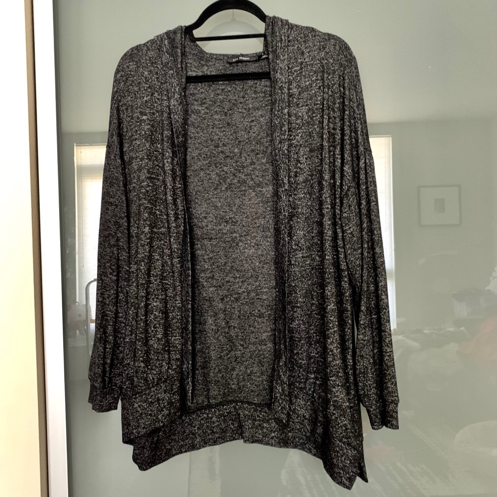 blu pepper hooded cardigan